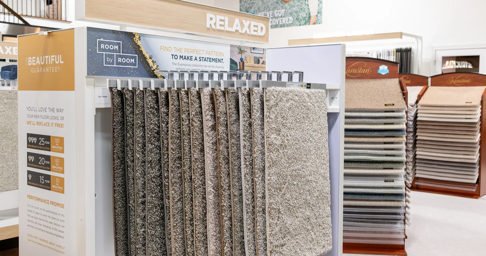 Relaxed carpet display in Tampa